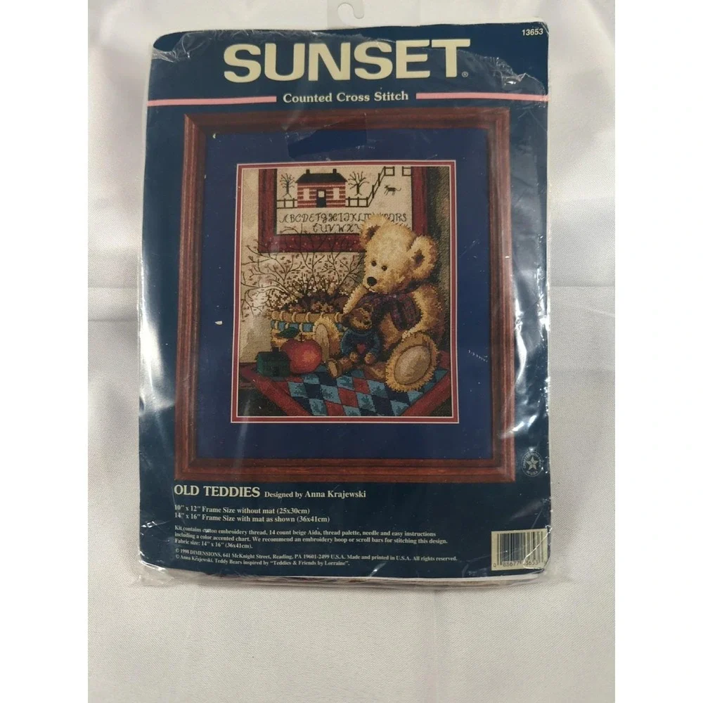 Old Teddies 1998 Sunset Dimensions Needlepoint - #13653 10